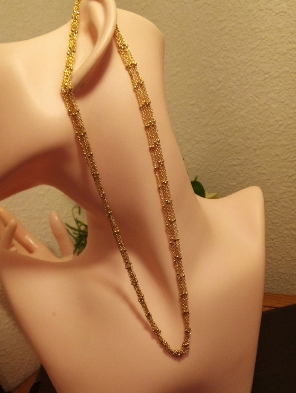 Gold Twisted Rope Necklace‎ - Women's Jewelry